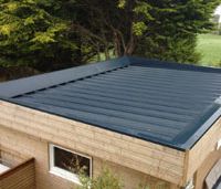 mise en place d'une etancheité en bac acier avant la pose de la toiture végétale